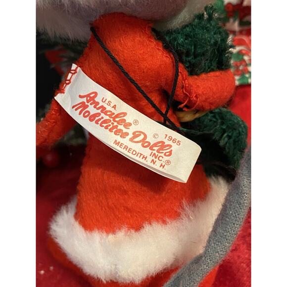 Vintage Annalee Christmas Doll Lot Mr & Mrs Claus & Mouse -‎ 1963/1965  Poseable - Picture 8 of 13